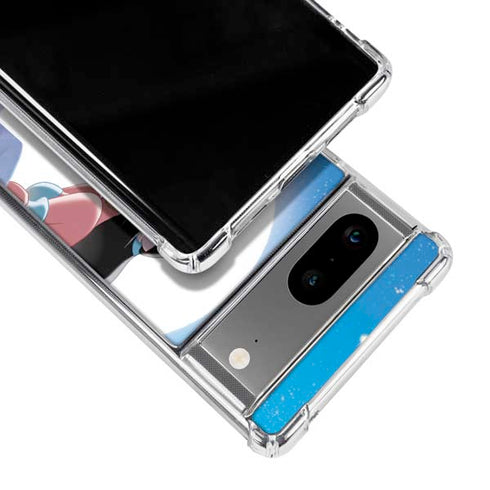 Disney Aladdin and Princess Jasmine Kiss Google Pixel 7a Clear Case